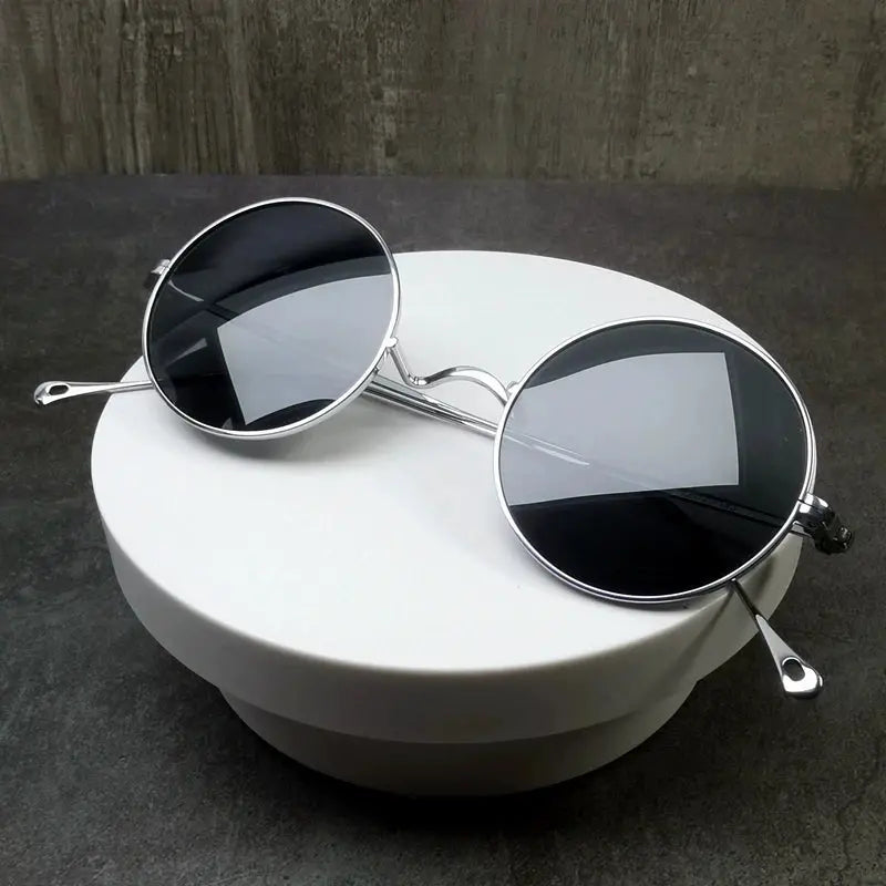 Women's Round Full Rim Titanium Prescription Glasses 185666 — view 1 | Rx Spectacle