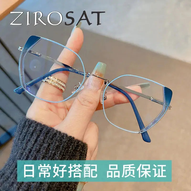 Unisex Cat Eye Full Rim Alloy Prescription Glasses Z3031 — view 2 | Rx Spectacle