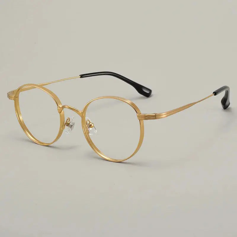 Unisex Oval Full Rim Titanium Prescription Glasses 310521 — view 5 | Rx Spectacle