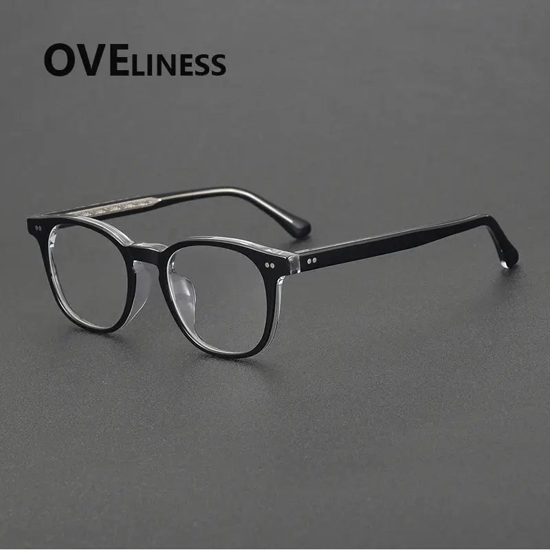 Unisex Oval Full Rim Acetate Prescription Glasses 78096 — view 6 | Rx Spectacle