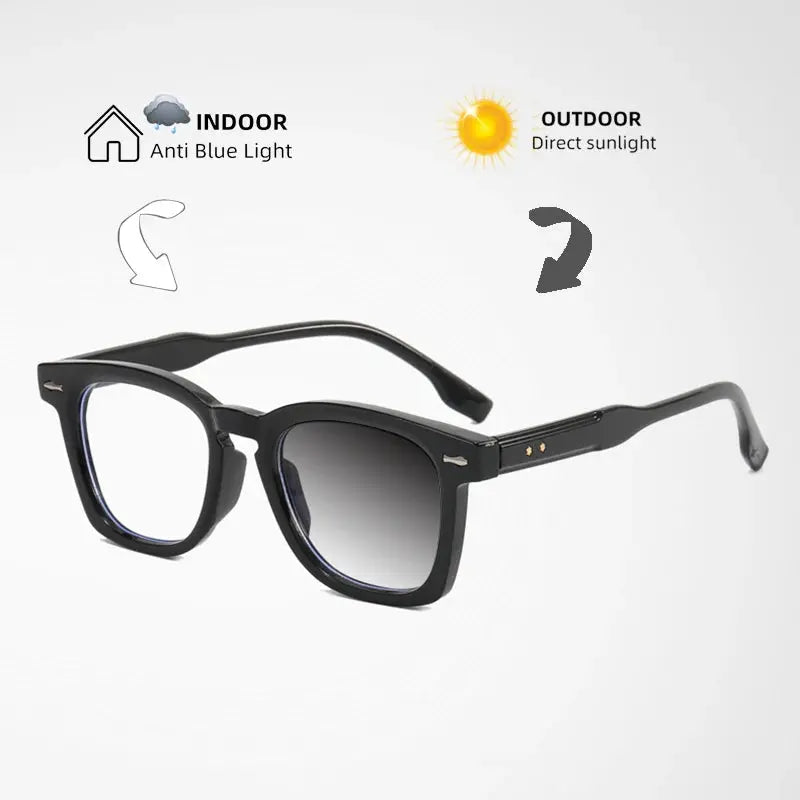 Men's Square Full Rim Acetate Reading Glasses 3670 — view 3 | Rx Spectacle