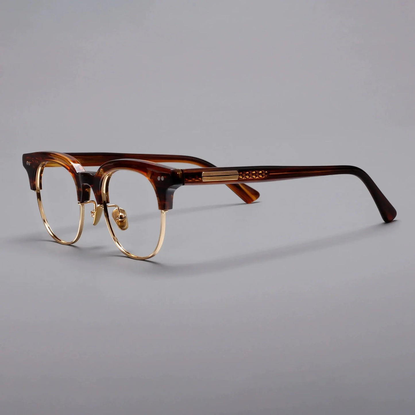 Unisex Square Full Rim Titanium Prescription Glasses 366711 — view 5 | Rx Spectacle