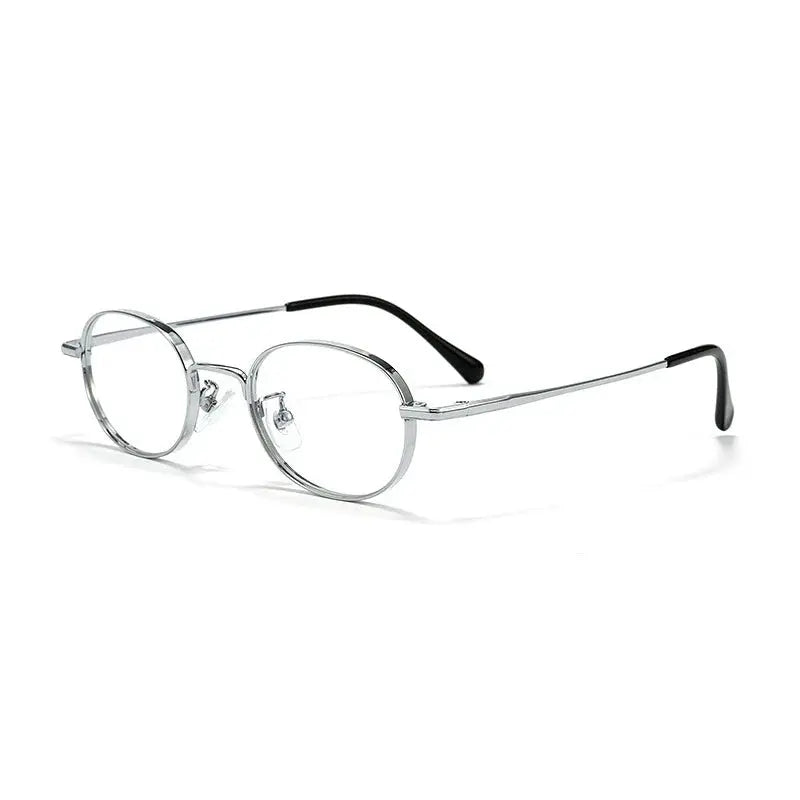 Women's Oval Full Rim Titanium Prescription Glasses 744480 — view 5 | Rx Spectacle