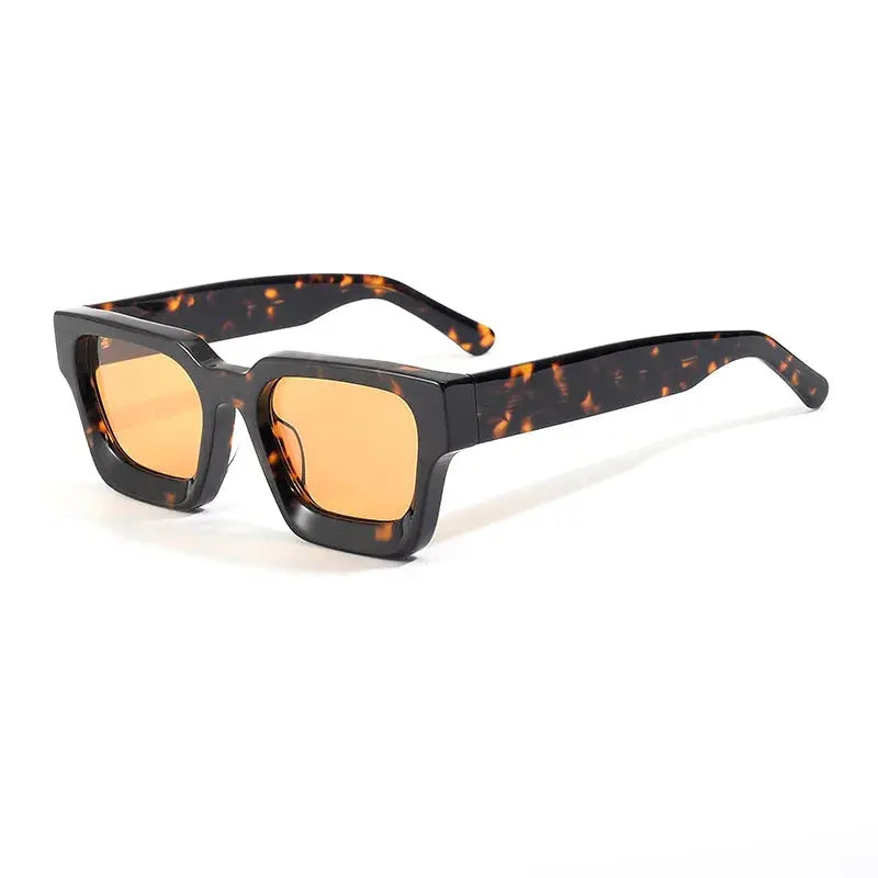 Men's Square Full Rim Acetate Flat Top Prescription Glasses 441439 — view 4 | Rx Spectacle