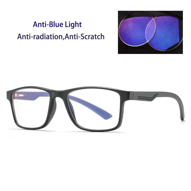 Unisex Square Full Rim Titanium Prescription Glasses 238800 — view 7 | Rx Spectacle