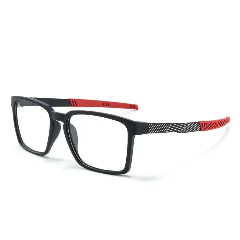 Women's Square Full Rim TR90 Sports Glasses 48084 — view 4 | Rx Spectacle
