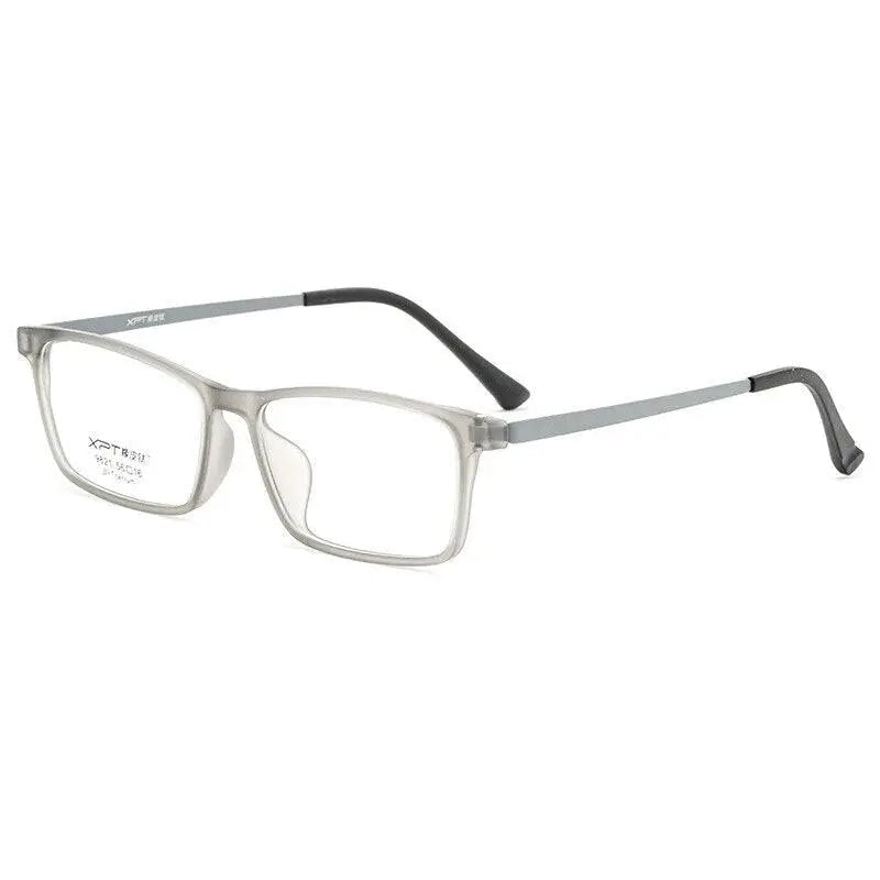Unisex Square Full Rim Titanium Prescription Glasses 9821 — view 6 | Rx Spectacle