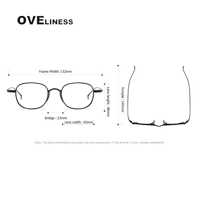 Unisex Round Full Rim Titanium Prescription Glasses 10518s — view 10 | Rx Spectacle