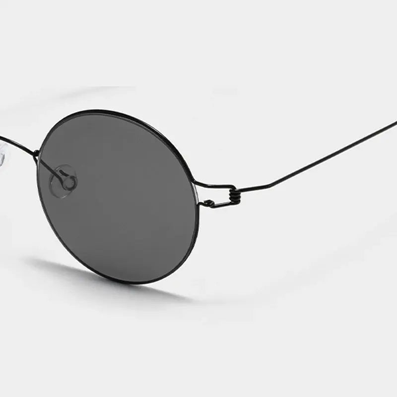 Unisex Round Full Rim Titanium Screwless Prescription Glasses 28609 — view 6 | Rx Spectacle