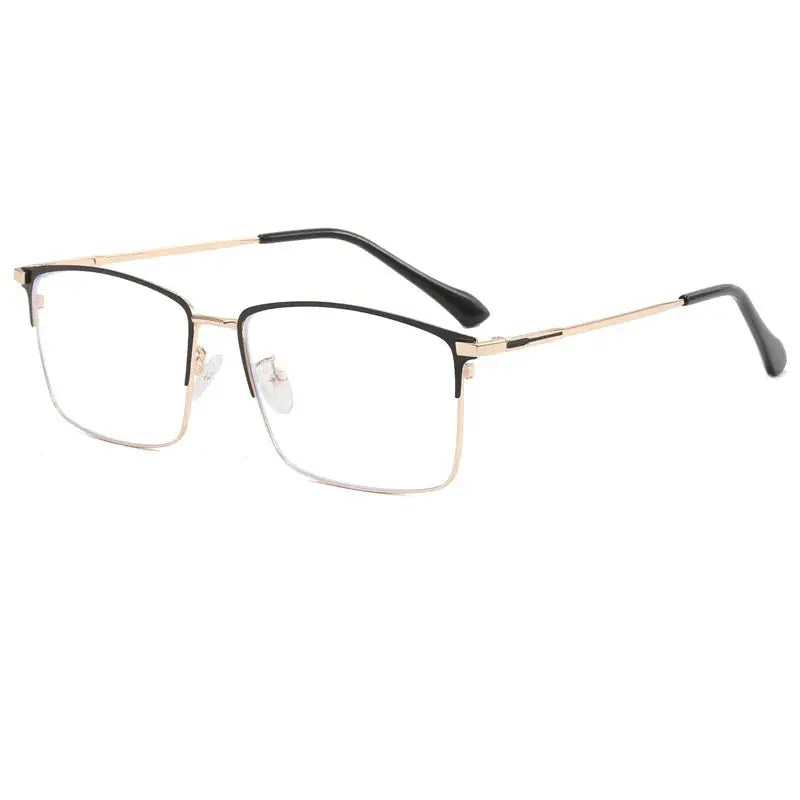 Men's Square Full Rim Titanium Oversized Prescription Glasses 101951 — view 7 | Rx Spectacle