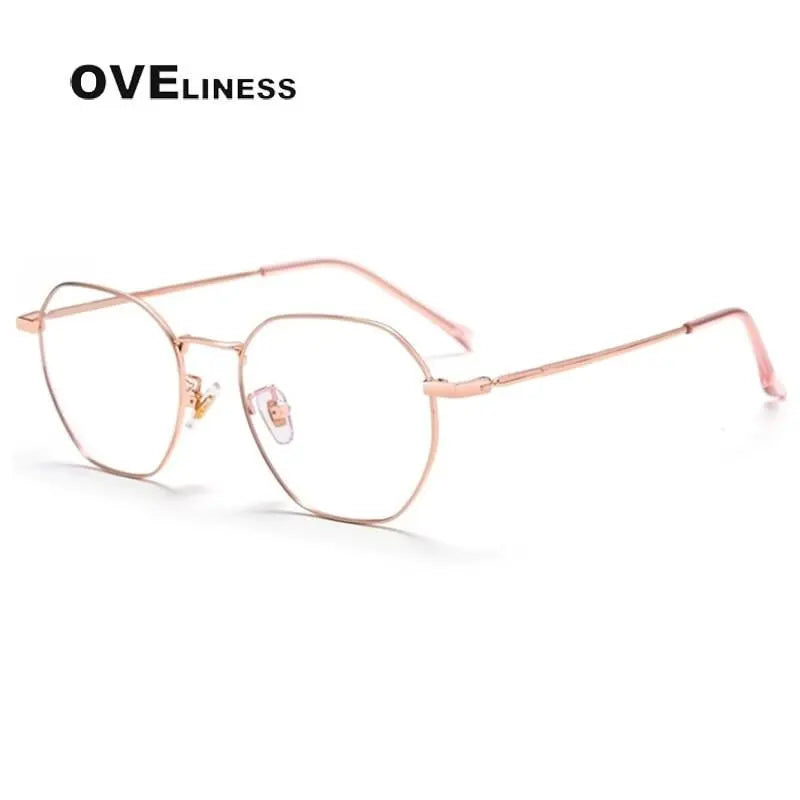 Women's Round Full Rim Titanium Prescription Glasses 2018 — view 3 | Rx Spectacle