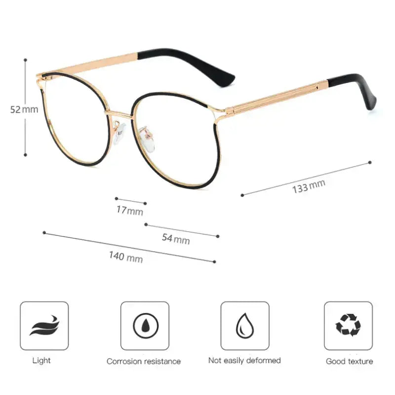 Women's Oval Full Rim TR90 Prescription Glasses 95785 — view 2 | Rx Spectacle