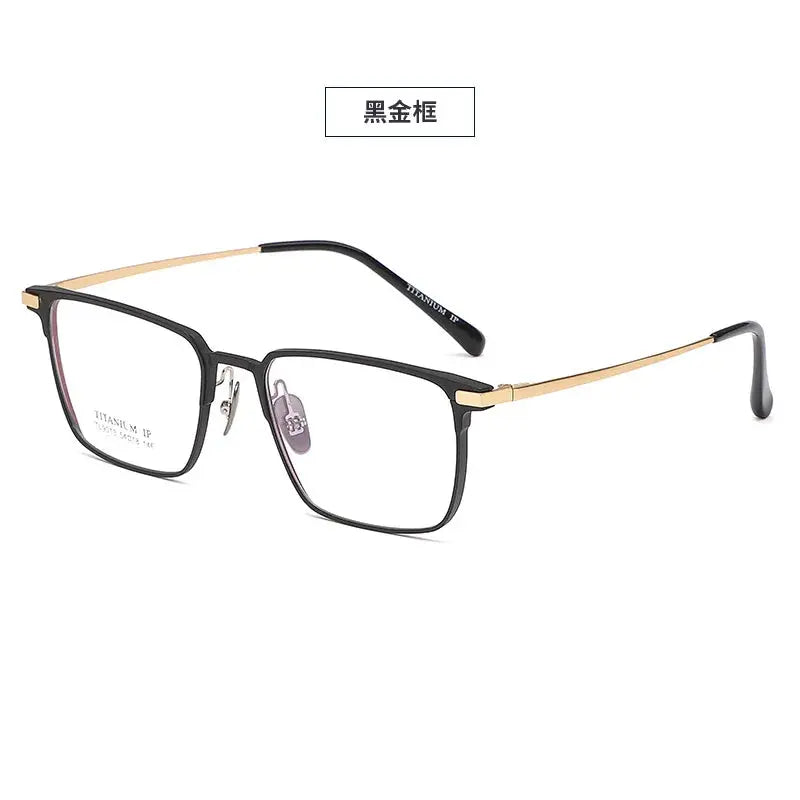 Unisex Square Full Rim Titanium Prescription Glasses 669011 — view 7 | Rx Spectacle