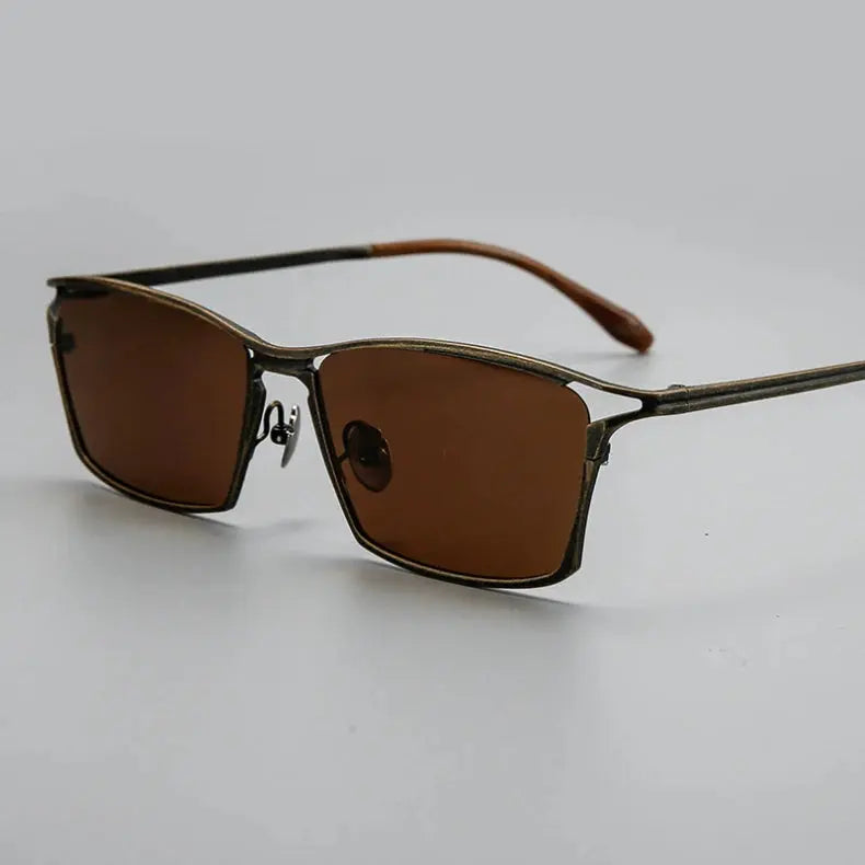 Men's Square Full Rim Titanium Oversized Prescription Glasses 366885 — view 10 | Rx Spectacle