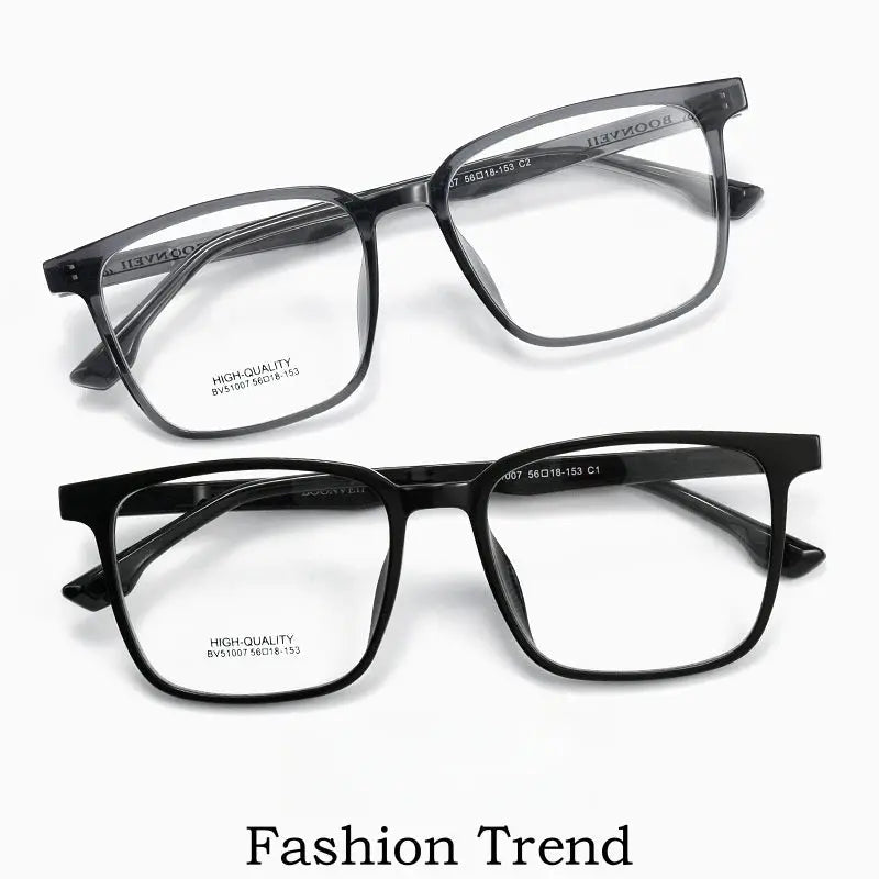 Men's Square Full Rim TR90 Oversized Prescription Glasses 51007 — view 2 | Rx Spectacle