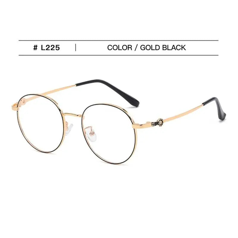 Unisex Round Full Rim Stainless Steel Prescription Glasses L225 — view 2 | Rx Spectacle