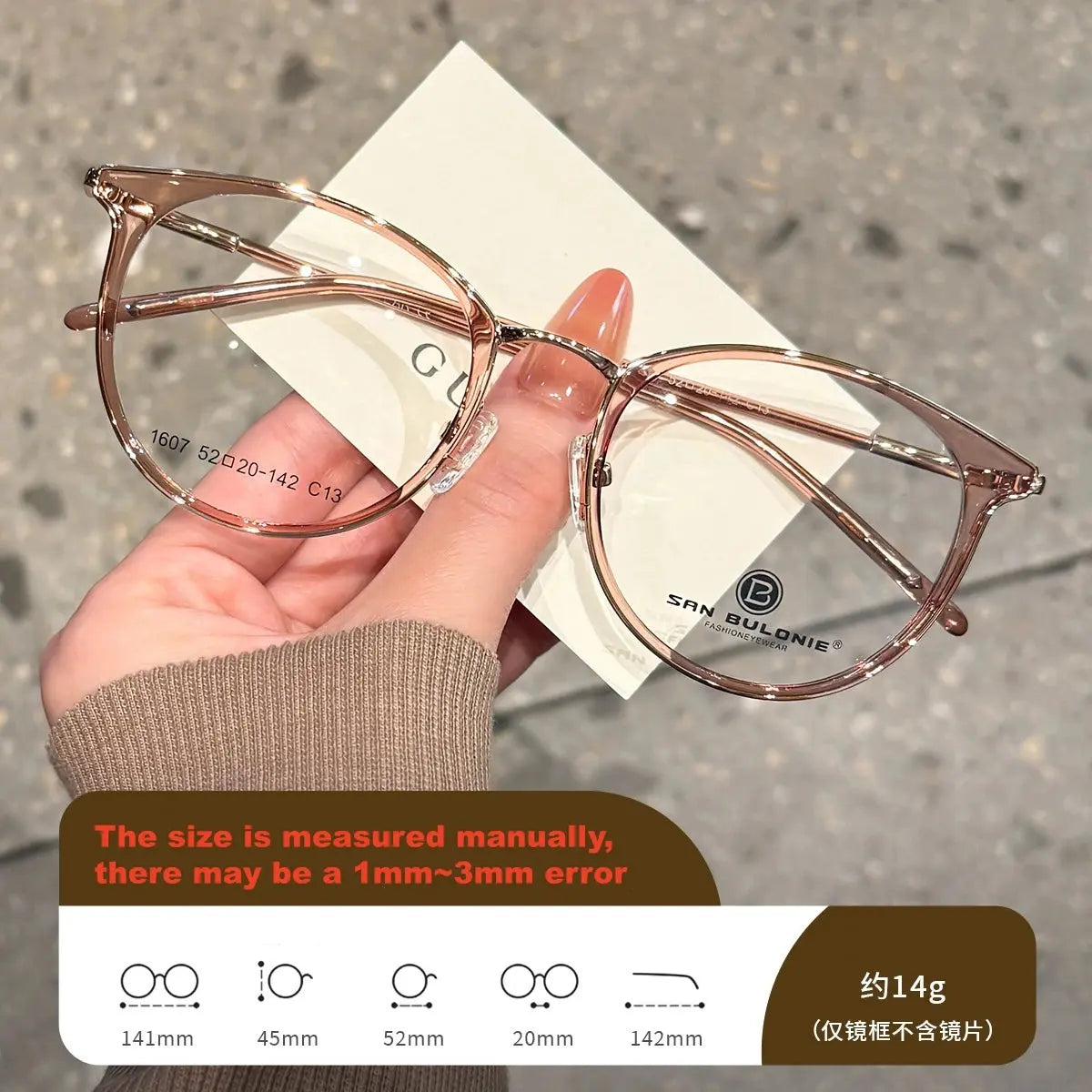 Women's Cat Eye Full Rim TR90 Prescription Glasses 361607 — view 2 | Rx Spectacle