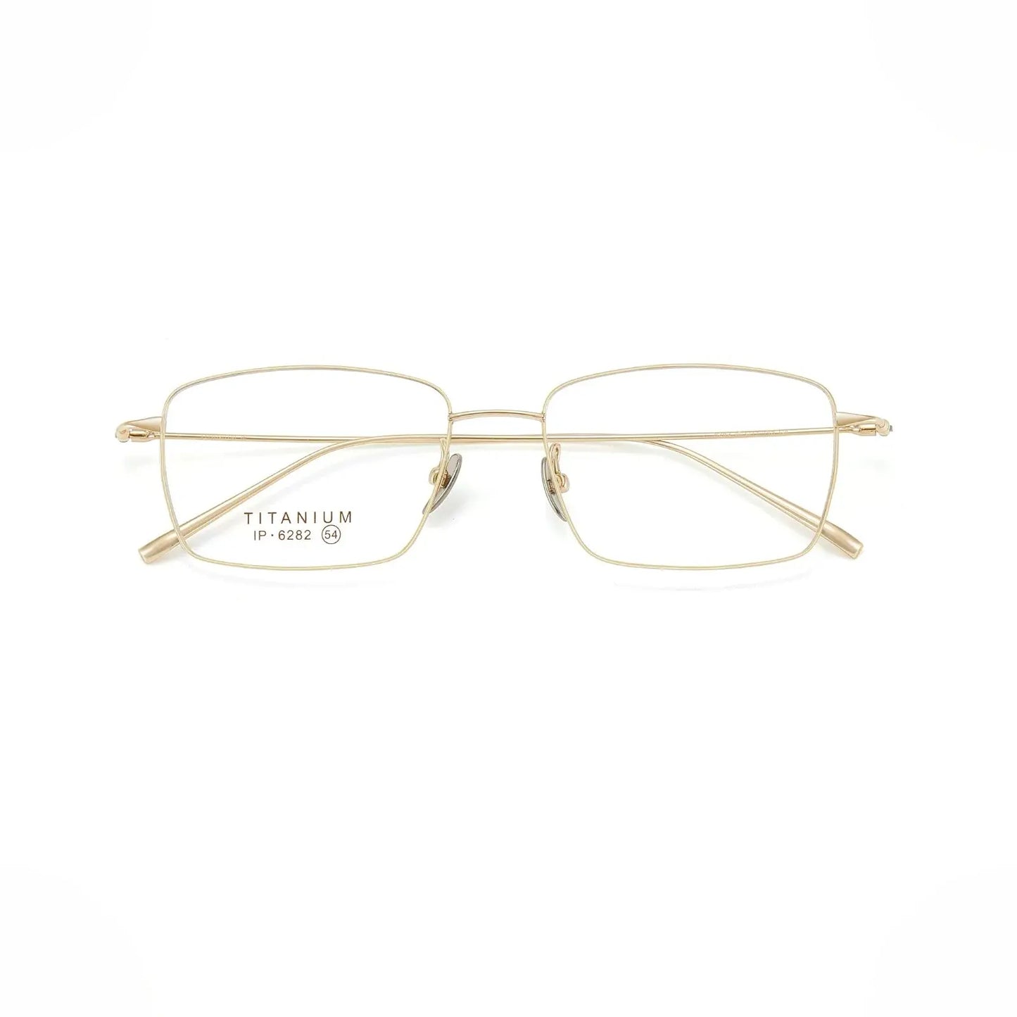Unisex Polygon Full Rim Titanium Prescription Glasses 76282 — view 3 | Rx Spectacle