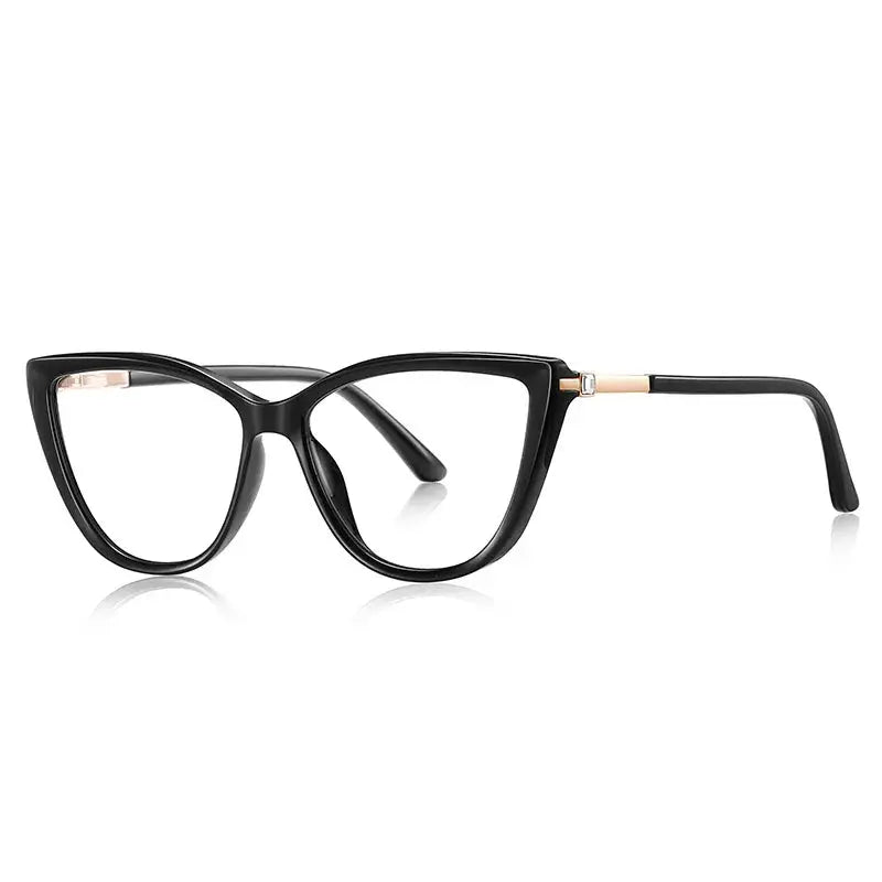 Women's Cat Eye Full Rim TR90 Prescription Glasses 72239 — view 3 | Rx Spectacle
