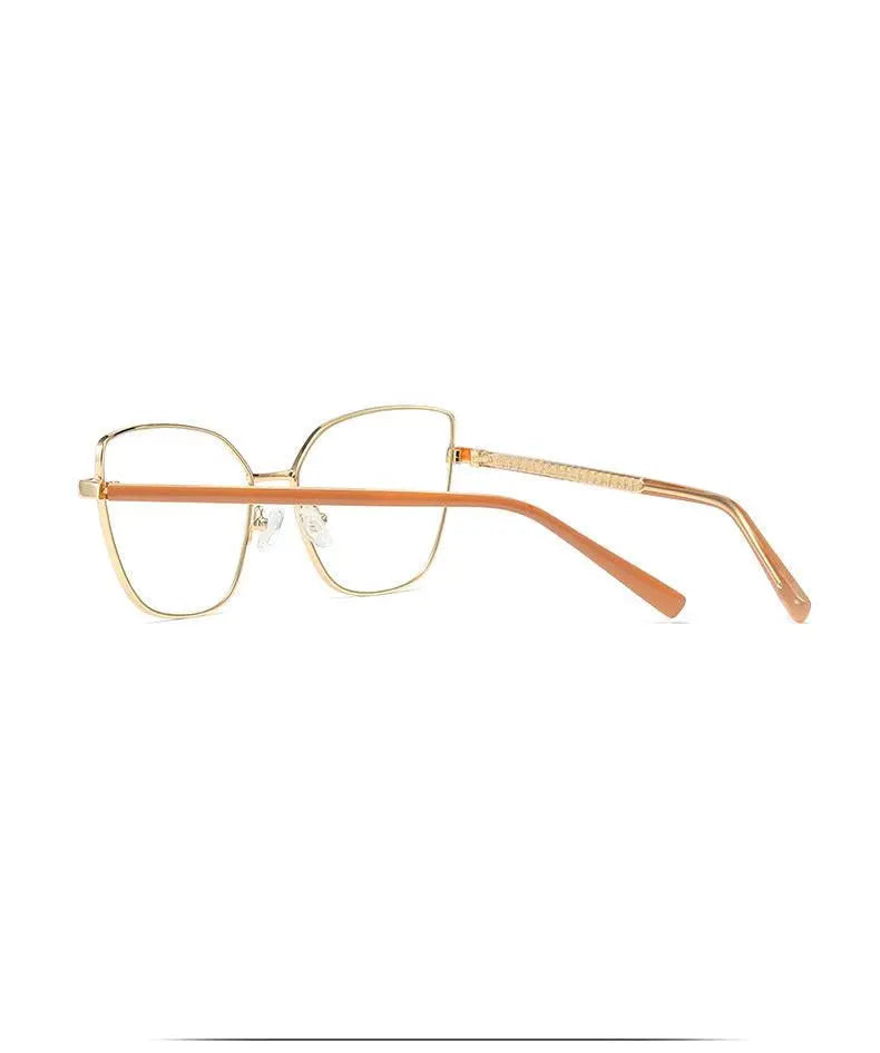 Women's Cat Eye Full Rim Titanium Prescription Glasses 3002 — view 25 | Rx Spectacle