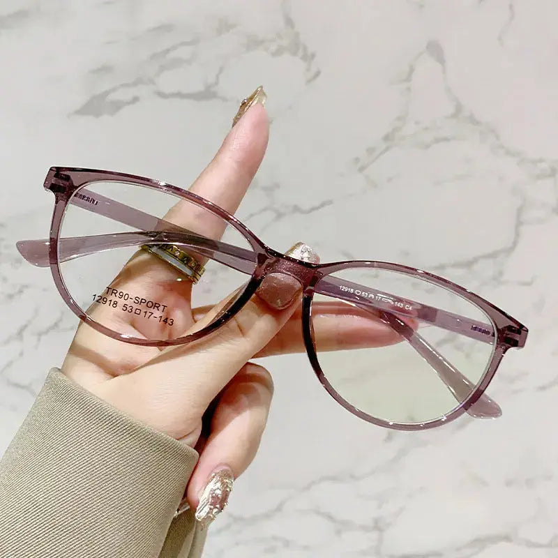 Unisex Oval Full Rim TR90 Prescription Glasses 12918 — view 2 | Rx Spectacle