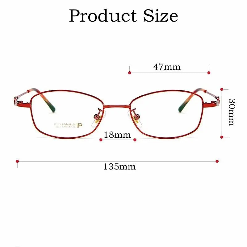 Unisex Square Full Rim Titanium Prescription Glasses 3531Ti — view 9 | Rx Spectacle