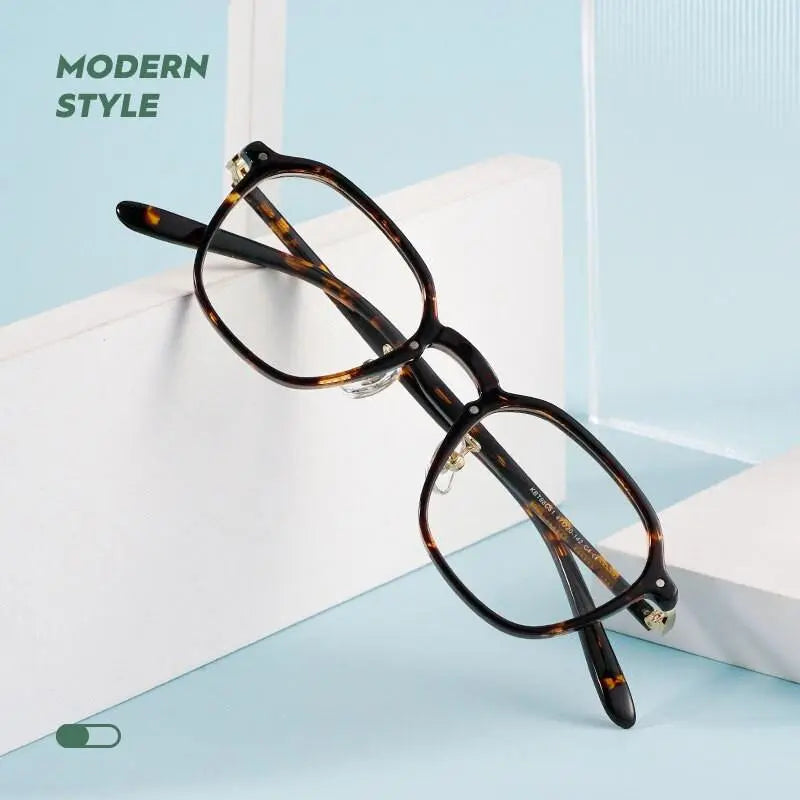 Unisex Oval Full Rim Acetate Prescription Glasses KBT98C51 — view 10 | Rx Spectacle