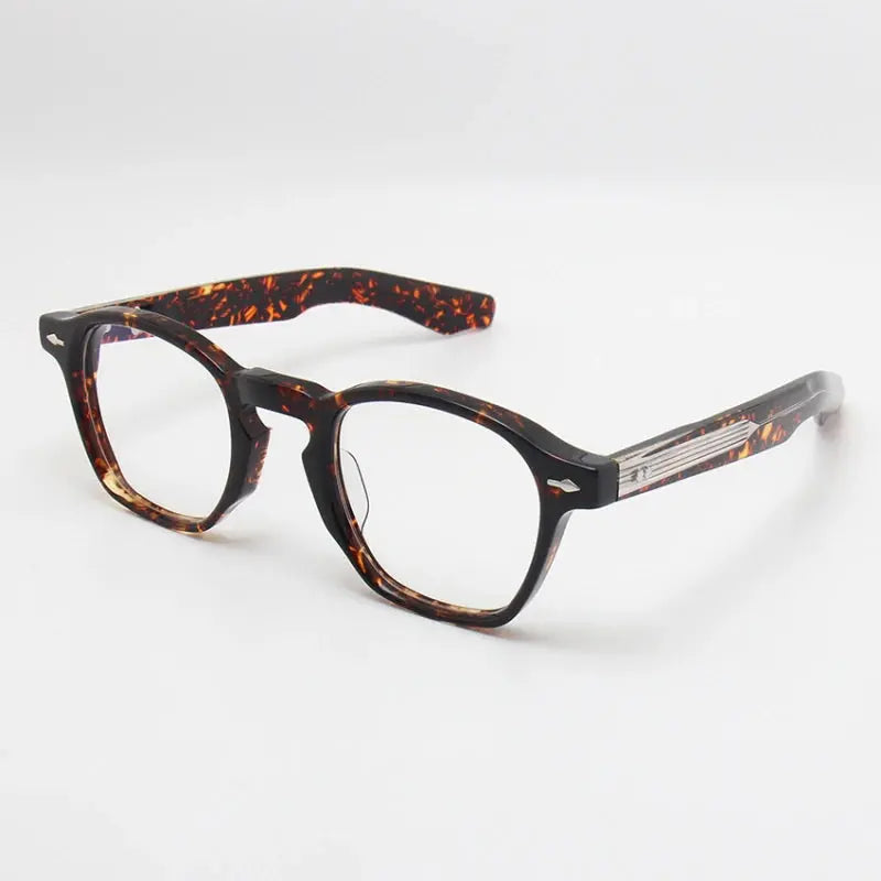 Unisex Polygon Full Rim Acetate Prescription Glasses 14450 — view 4 | Rx Spectacle