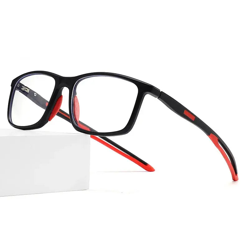 Unisex Square Full Rim TR90 Sports Glasses U001 — view 7 | Rx Spectacle