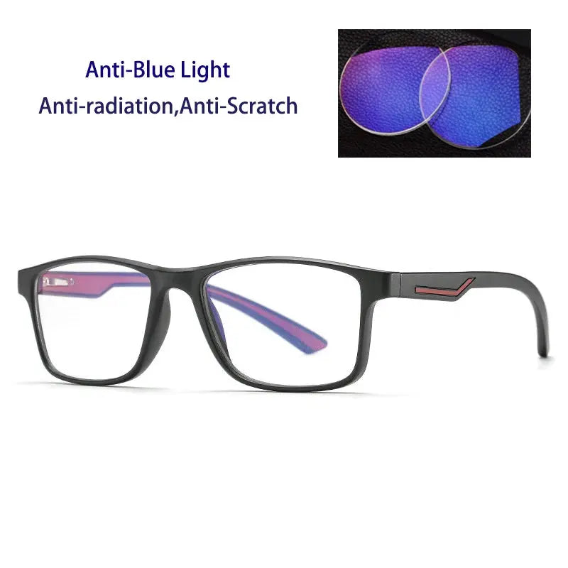 Unisex Square Full Rim Titanium Prescription Glasses 238800 — view 6 | Rx Spectacle