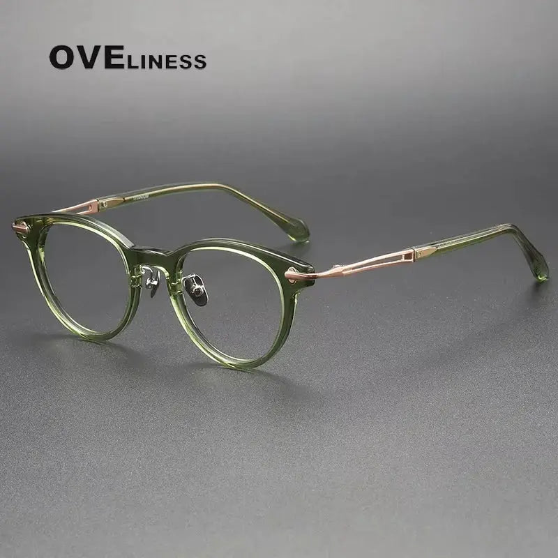 Unisex Square Full Rim Titanium Prescription Glasses 811432 — view 3 | Rx Spectacle