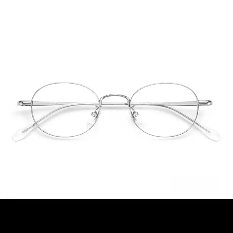 Women's Oval Full Rim Titanium Prescription Glasses 91312 — view 4 | Rx Spectacle