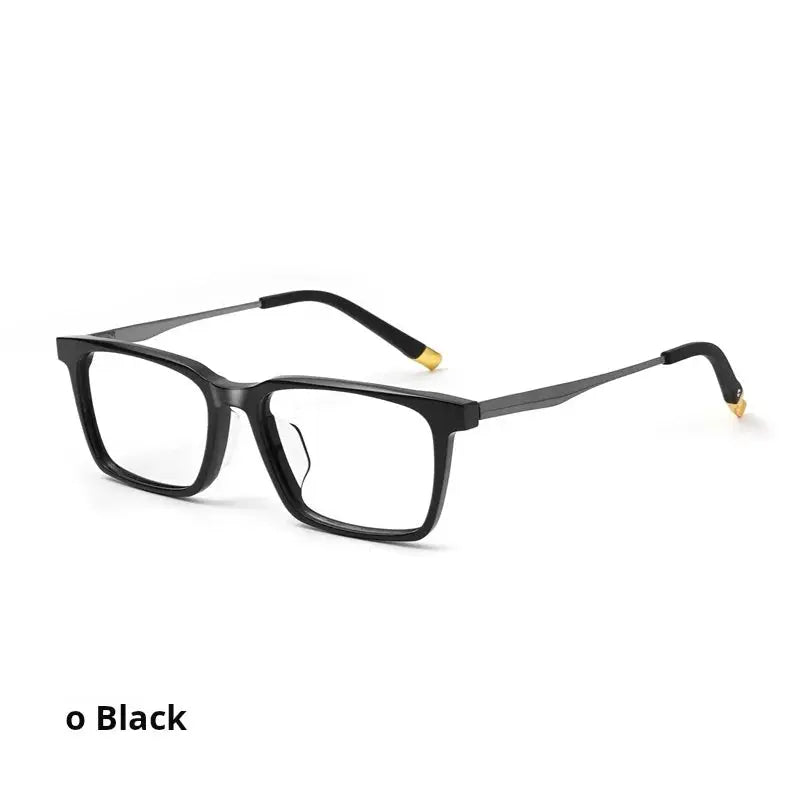 Unisex Square Full Rim Titanium Prescription Glasses 72583 — view 5 | Rx Spectacle