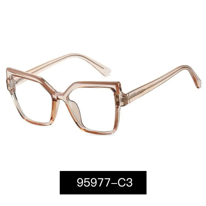 Women's Cat Eye Full Rim Alloy Prescription Glasses 95977 — view 5 | Rx Spectacle