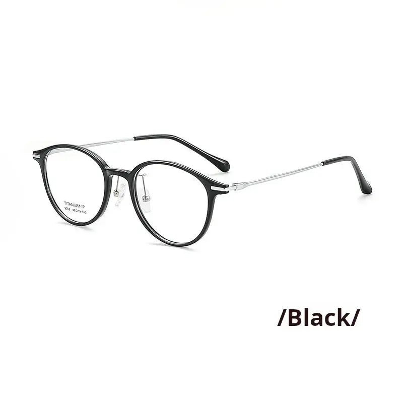 Women's Oval Full Rim Titanium Prescription Glasses 739308 — view 6 | Rx Spectacle