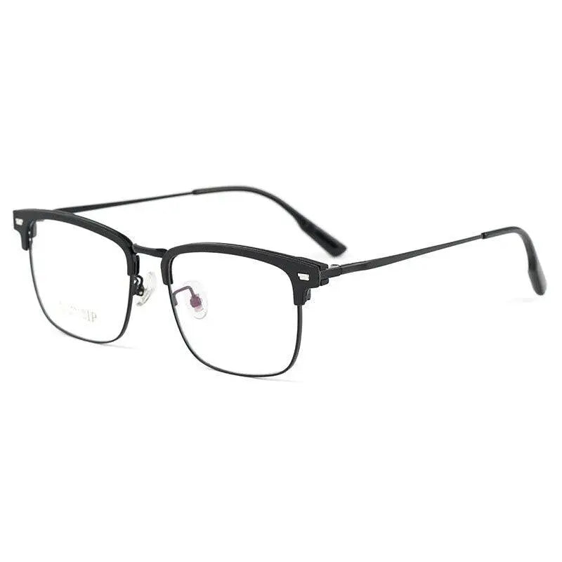 Men's Square Full Rim Titanium Prescription Glasses 2322BJ — view 2 | Rx Spectacle