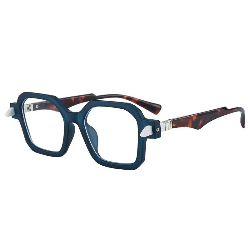 Unisex Square Full Rim Acetate Oversized Reading Glasses 5571 — view 7 | Rx Spectacle