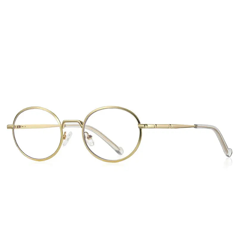 Women's Round Full Rim Alloy Prescription Glasses 3058 — view 3 | Rx Spectacle