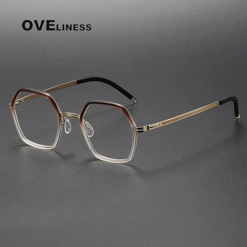 Women's Full Rim Titanium Prescription Glasses 820222 — view 6 | Rx Spectacle