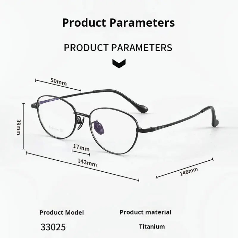 Women's Cat Eye Full Rim Alloy Prescription Glasses 33025 — view 2 | Rx Spectacle