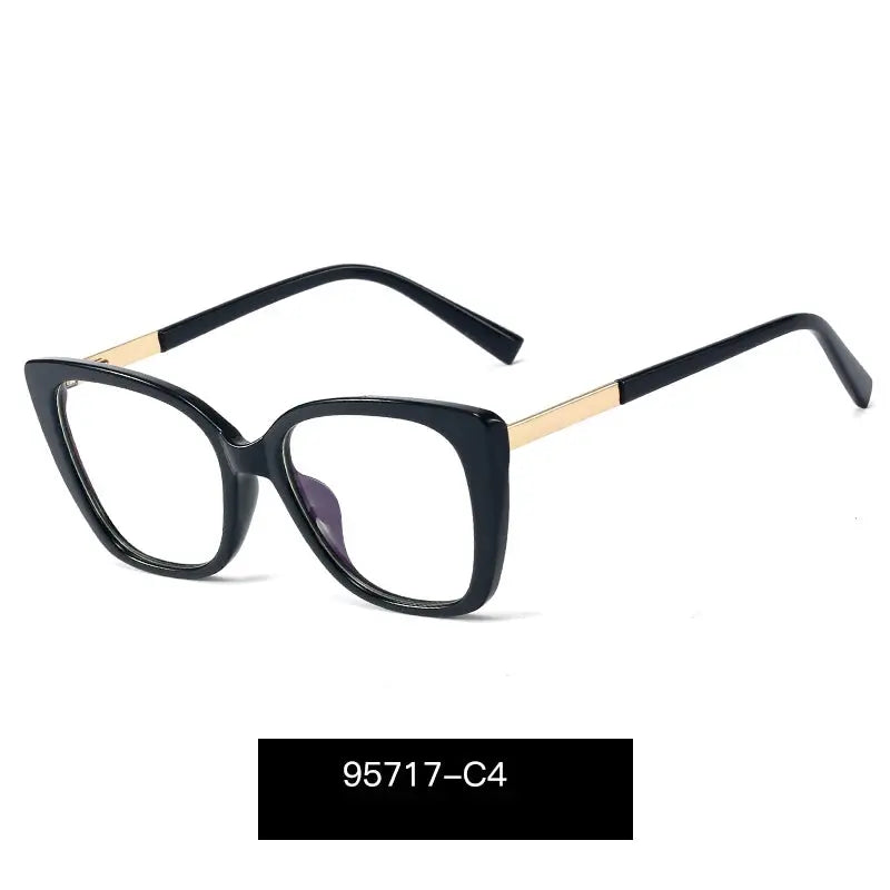 Women's Cat Eye Full Rim TR90 Prescription Glasses 95717 — view 6 | Rx Spectacle
