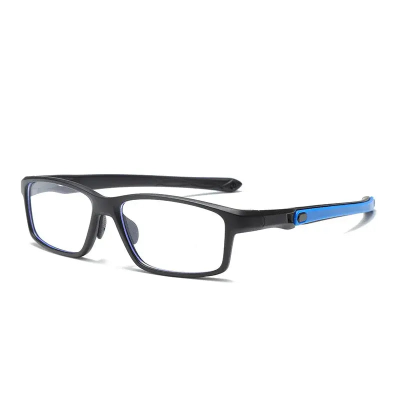 Unisex Rectangular Full Rim Sports Glasses Fj81 — view 7 | Rx Spectacle