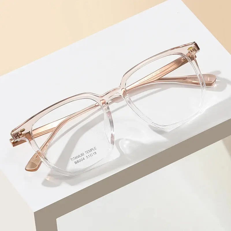 Unisex Square Full Rim Plastic Prescription Glasses 8004 — view 17 | Rx Spectacle