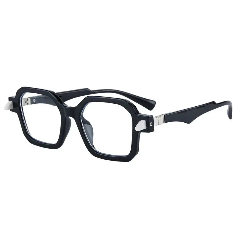 Unisex Square Full Rim Acetate Oversized Reading Glasses 5571 — view 5 | Rx Spectacle