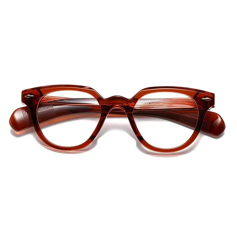 Unisex Irregular Full Rim Acetate Prescription Glasses 2241 — view 8 | Rx Spectacle