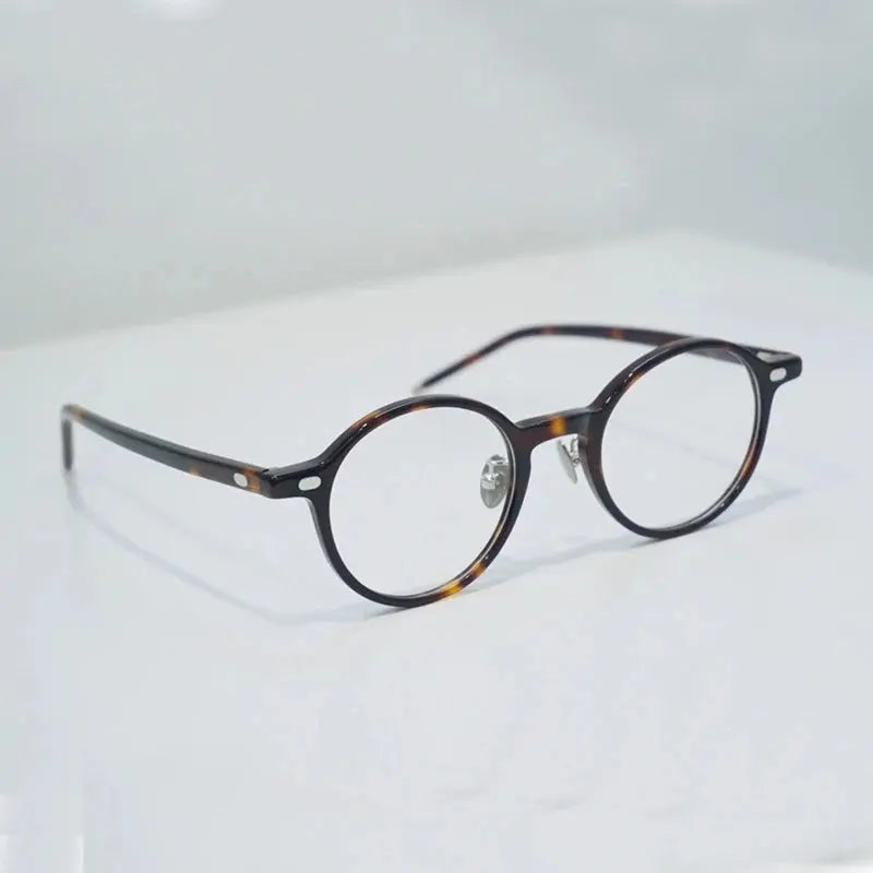 Unisex Round Full Rim Acetate Prescription Glasses 61705 — view 1 | Rx Spectacle