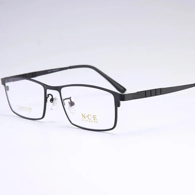 Men's Polygon Full Rim Titanium Prescription Glasses 665009 — view 3 | Rx Spectacle