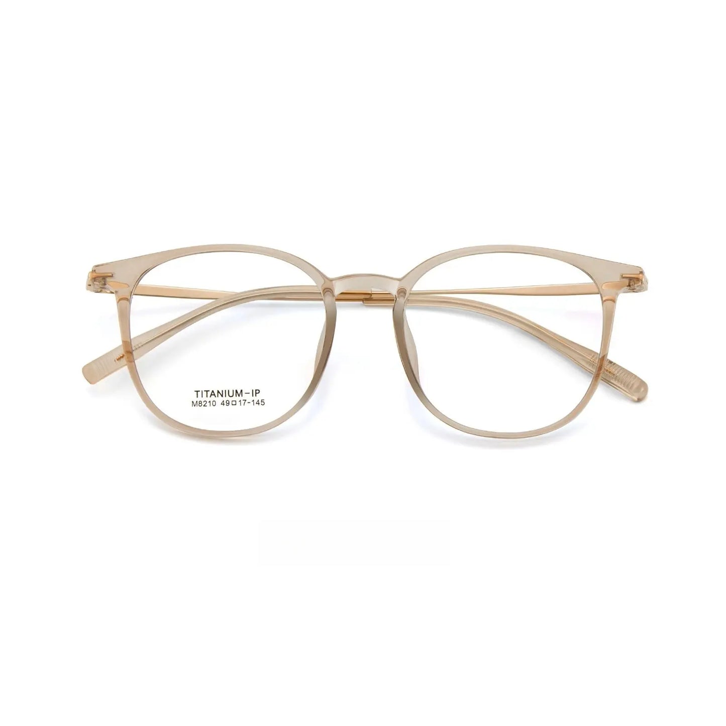 Unisex Square Full Rim Titanium Prescription Glasses 8210 — view 8 | Rx Spectacle