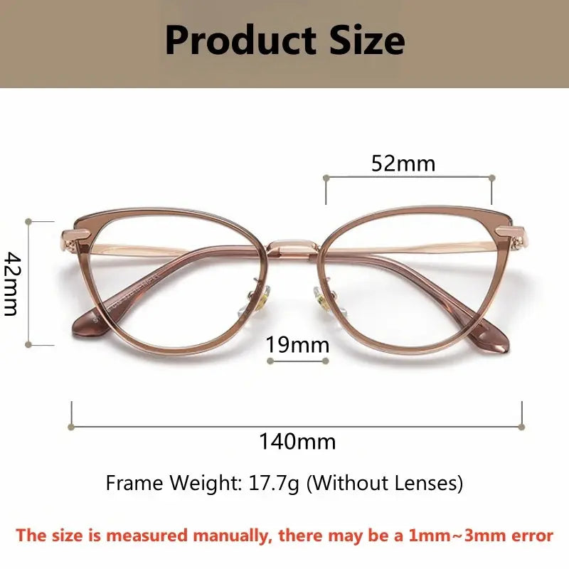 Women's Cat Eye Full Rim TR90 Prescription Glasses 11916 — view 2 | Rx Spectacle