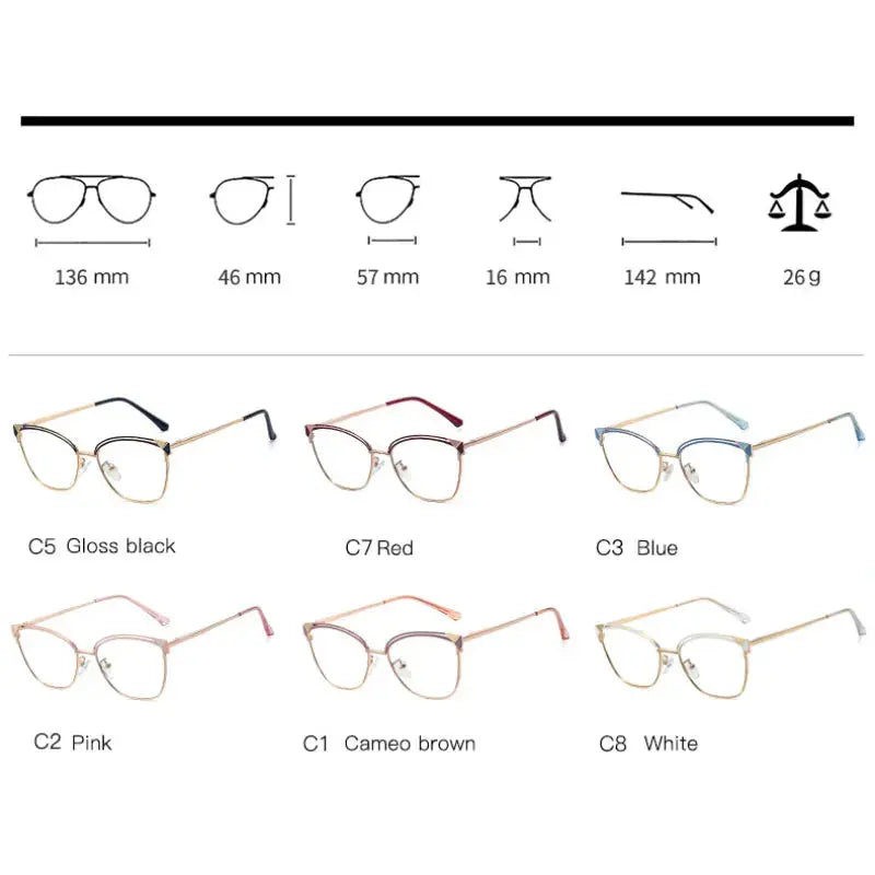 Women's Cat Eye Full Rim TR90 Prescription Glasses 795780 — view 3 | Rx Spectacle